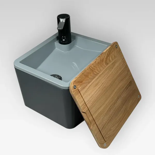 Trelino® Splash S Premium Weiß mobiles Waschbecken Outdoor & Camping